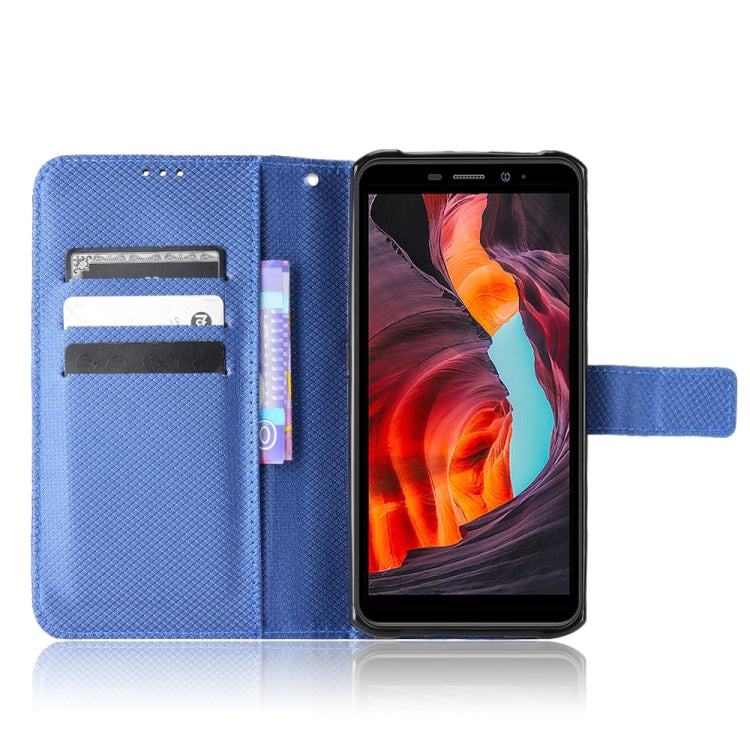 For Ulefone Armor X10 / X10 Pro Diamond Texture Leather Phone Case(Blue) - Ulefone Cases by PMC Jewellery | Online Shopping South Africa | PMC Jewellery | Buy Now Pay Later Mobicred