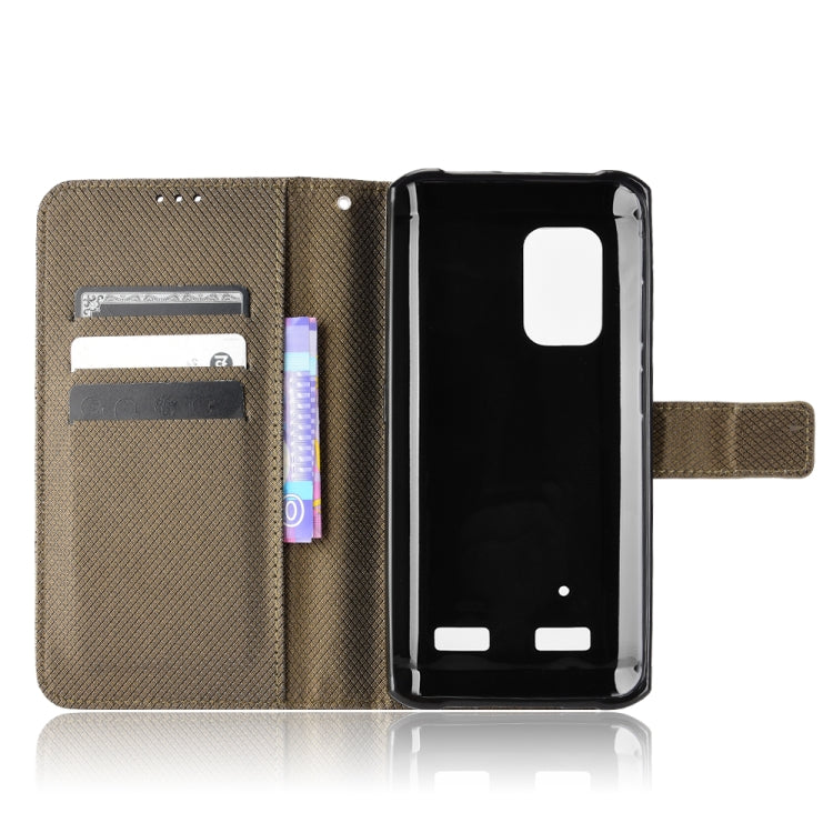 For Ulefone Armor X10 / X10 Pro Diamond Texture Leather Phone Case(Brown) - free shipping - PMC Jewellery - Order now!