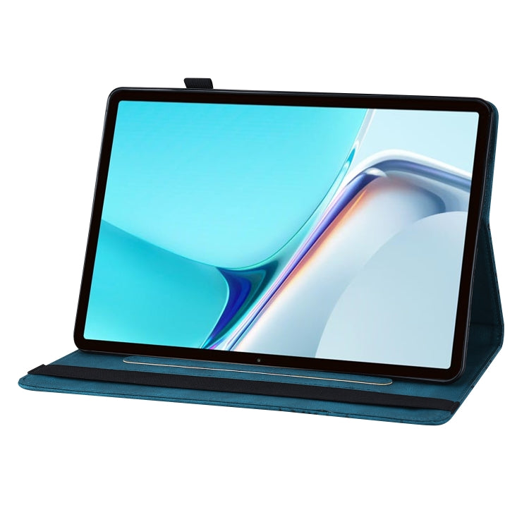 For Huawei MatePad 11 2021 Big Butterfly Embossed Leather Tablet Case(Blue) - Huawei by PMC TechLife | Online Shopping South Africa | PMC TechLife | Buy Now Pay Later Mobicred