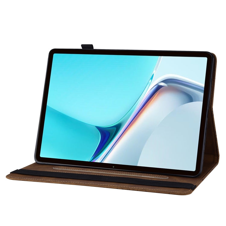 For Huawei MatePad 11 2021 Big Butterfly Embossed Leather Tablet Case(Brown) - Huawei by PMC TechLife | Online Shopping South Africa | PMC TechLife | Buy Now Pay Later Mobicred