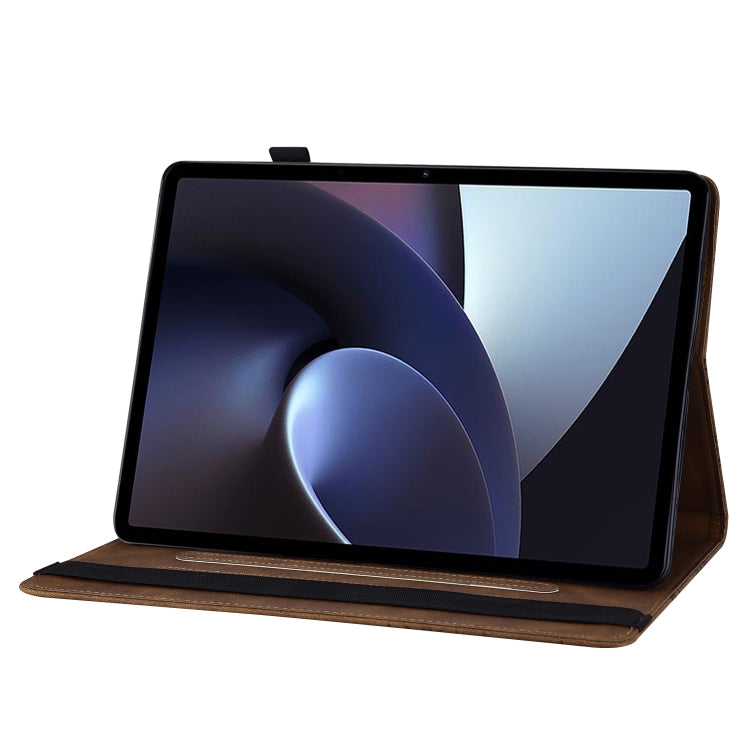 For OPPO Pad 11 inch 2022 Big Butterfly Embossed Leather Tablet Case(Brown) - OPPO by PMC TechLife | Online Shopping South Africa | PMC TechLife | Buy Now Pay Later Mobicred