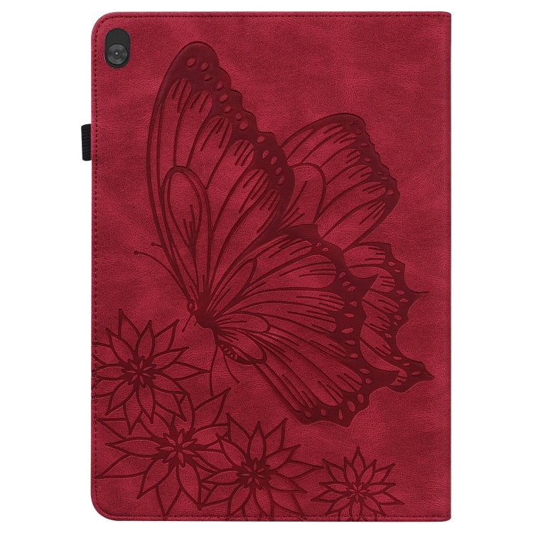 For Lenovo Tab M10 X505L Big Butterfly Embossed Leather Tablet Case(Red) - free shipping - PMC TechLife - Order now!