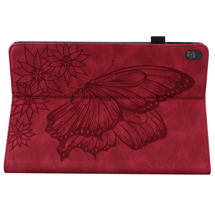 For Lenovo Tab M10 X505L Big Butterfly Embossed Leather Tablet Case(Red) - free shipping - PMC TechLife - Order now!