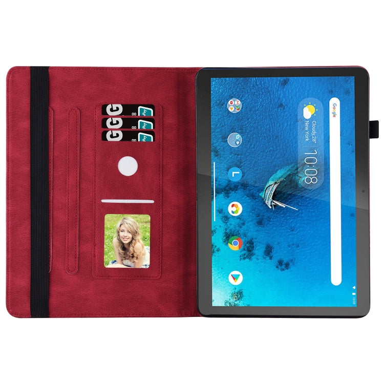 For Lenovo Tab M10 X505L Big Butterfly Embossed Leather Tablet Case(Red) - free shipping - PMC TechLife - Order now!