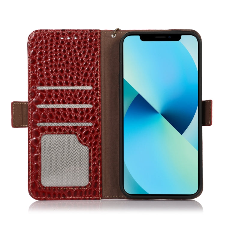 For Motorola Moto G Stylus 5G 2022 Crocodile Top Layer Cowhide Leather Phone Case(Red) - Motorola Cases by PMC TechLife | Online Shopping South Africa | PMC TechLife | Buy Now Pay Later Mobicred