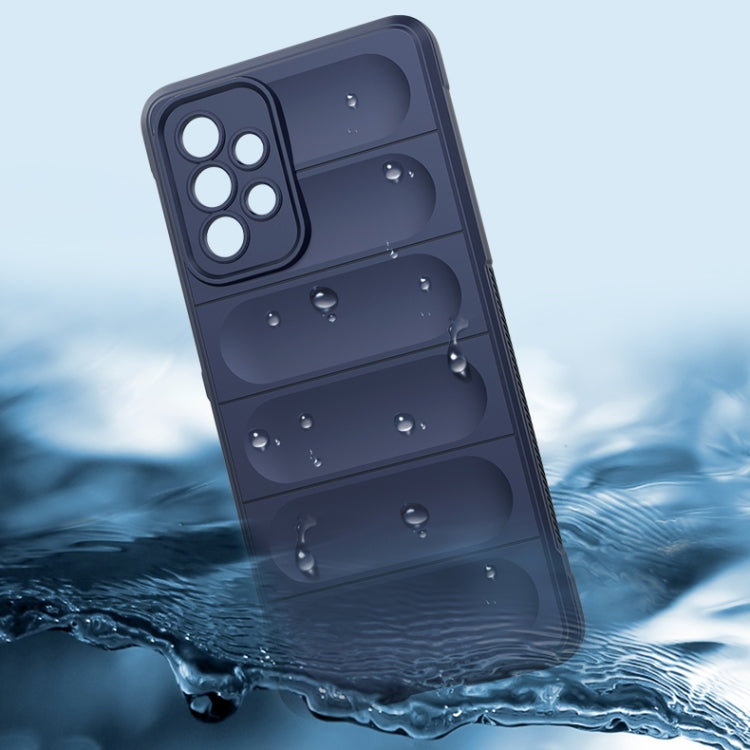 For Samsung Galaxy A73 Magic Shield TPU + Flannel Phone Case(Grey) - Galaxy Phone Cases by PMC TechLife | Online Shopping South Africa | PMC TechLife | Buy Now Pay Later Mobicred