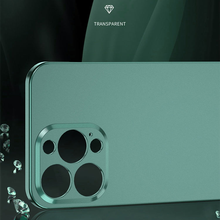 For iPhone 12 Pro Electroplating Frosted Frameless Phone Case(Blue) - free shipping - PMC Jewellery - Order now!