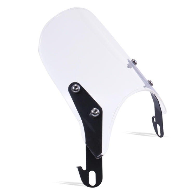 XRL-456120 Motorcycle 5-7 inch Headlight Retro Windshield(Transparent) - free shipping - PMC TechLife - Order now!