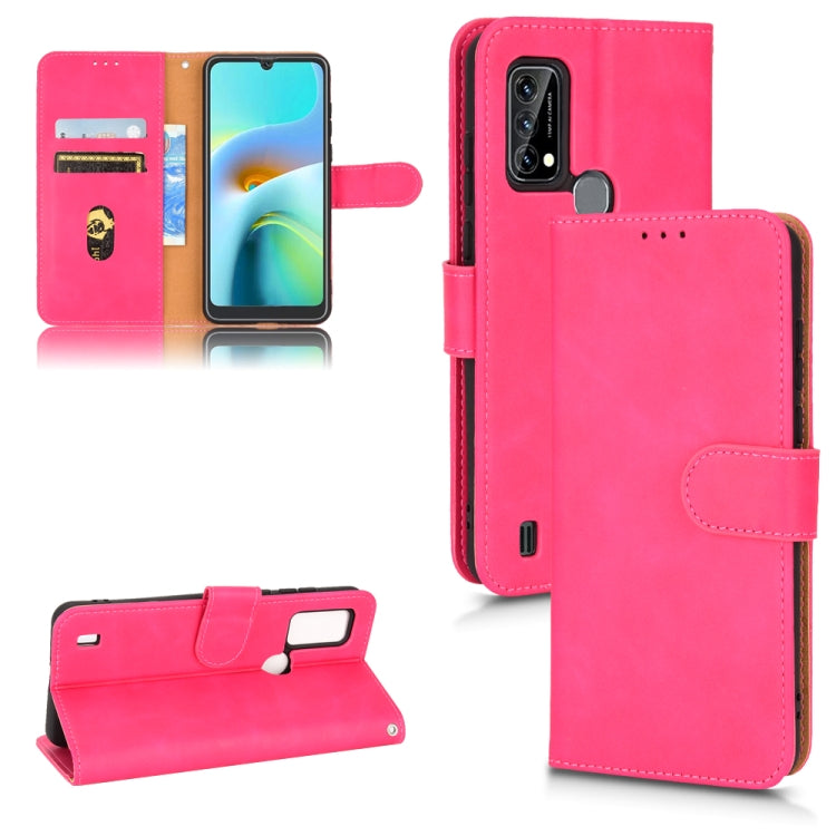 For Blackview A50 Skin Feel Magnetic Flip Leather Phone Case(Rose Red) - More Brand by PMC TechLife | Online Shopping South Africa | PMC TechLife | Buy Now Pay Later Mobicred