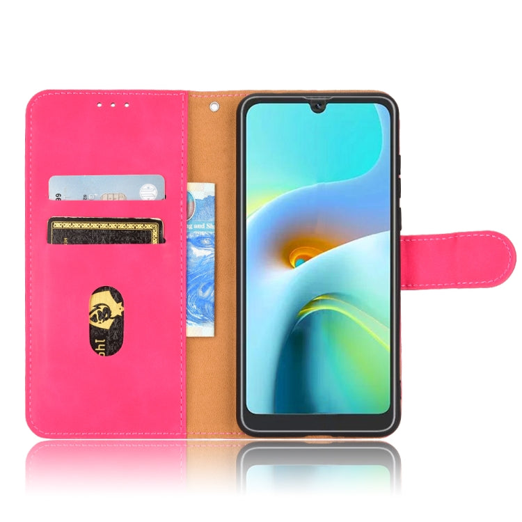 For Blackview A50 Skin Feel Magnetic Flip Leather Phone Case(Rose Red) - More Brand by PMC TechLife | Online Shopping South Africa | PMC TechLife | Buy Now Pay Later Mobicred