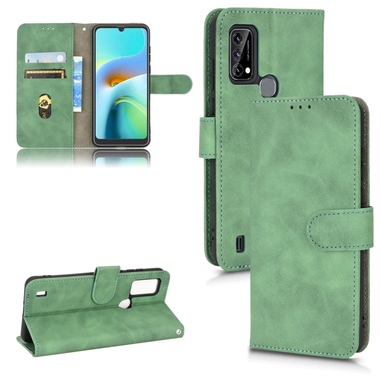 For Blackview A50 Skin Feel Magnetic Flip Leather Phone Case(Green) - More Brand by PMC TechLife | Online Shopping South Africa | PMC TechLife | Buy Now Pay Later Mobicred