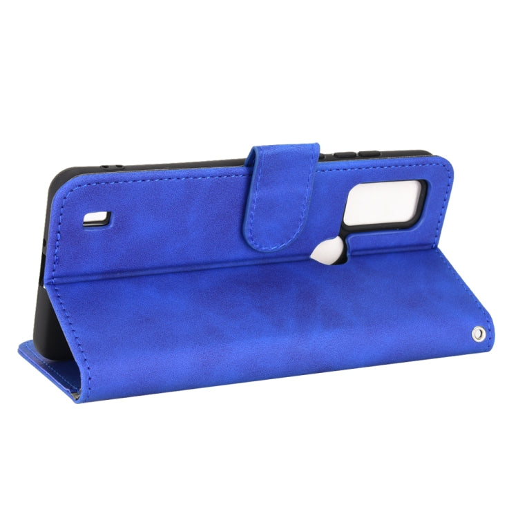 For Blackview A50 Skin Feel Magnetic Flip Leather Phone Case(Blue) - More Brand by PMC TechLife | Online Shopping South Africa | PMC TechLife | Buy Now Pay Later Mobicred
