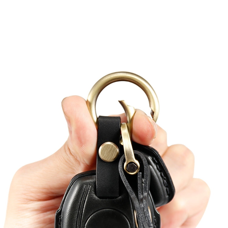 HP-A009 Motorcycle Cowhide Leather Induction Key Protective Cover for Harley Sportster S(Black) - Bags & Luggages by PMC TechLife | Online Shopping South Africa | PMC TechLife | Buy Now Pay Later Mobicred