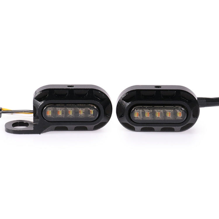 HP-Z058 Motorcycle Modified Rearview Mirror LED Turn Signal Light for Harley Sportsters XL 883 / 1200(Electroplating Black) - Turn Signal by PMC TechLife | Online Shopping South Africa | PMC TechLife | Buy Now Pay Later Mobicred