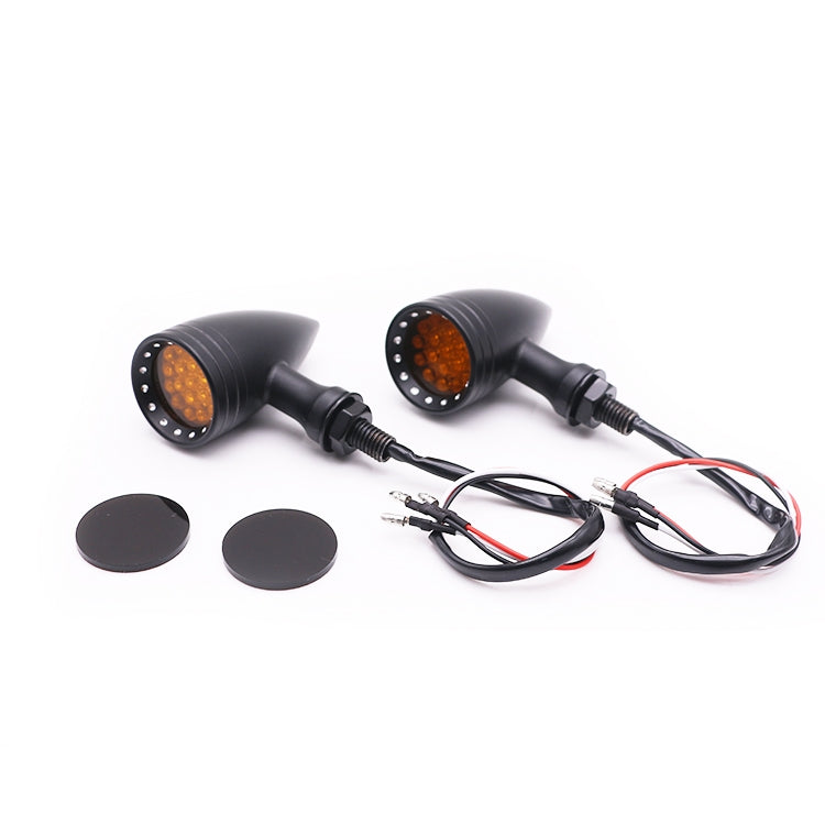Z006 1 Pair 12V Modified Universal Motorcycle LED Turn Signal(Black) - Turn Signal by PMC TechLife | Online Shopping South Africa | PMC TechLife | Buy Now Pay Later Mobicred