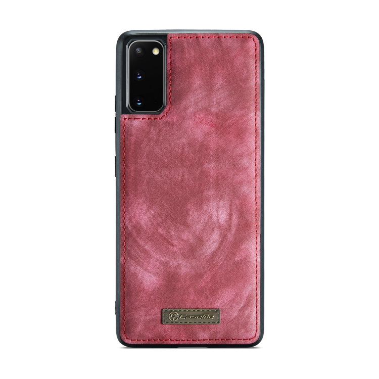 For Galaxy S20 CaseMe Detachable Multifunctional Horizontal Flip Leather Case, with Card Slot & Holder & Zipper Wallet & Photo Frame(Red) - Galaxy Phone Cases by CaseMe | Online Shopping South Africa | PMC Jewellery | Buy Now Pay Later Mobicred