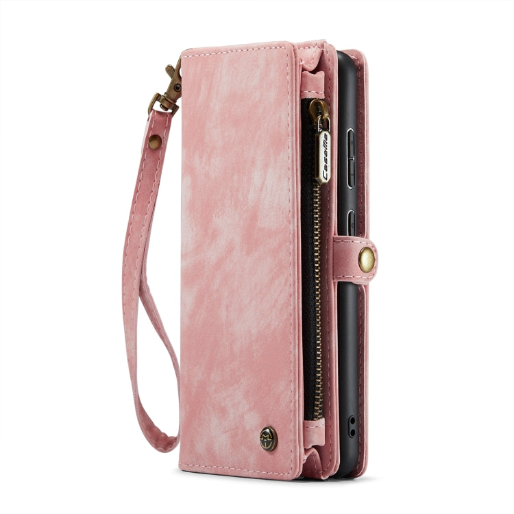 For Samsung Galaxy S20 CaseMe Detachable Multifunctional Horizontal Flip Leather Case, with Card Slot & Holder & Zipper Wallet & Photo Frame (Pink) - free shipping - PMC Jewellery - Order now!