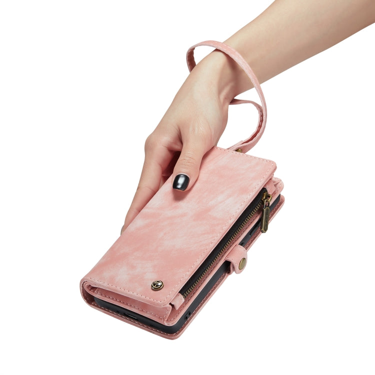 For Samsung Galaxy S20 CaseMe Detachable Multifunctional Horizontal Flip Leather Case, with Card Slot & Holder & Zipper Wallet & Photo Frame (Pink) - free shipping - PMC Jewellery - Order now!