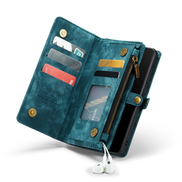 For Galaxy S20 Plus CaseMe Detachable Multifunctional Horizontal Flip Leather Case, with Card Slot & Holder & Zipper Wallet & Photo Frame(Green) - free shipping - PMC Jewellery - Order now!