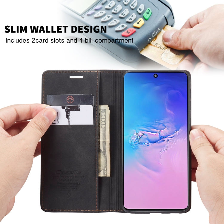 For Galaxy A91 / S10 Lite CaseMe Multifunctional Horizontal Flip Leather Case, with Card Slot & Holder & Wallet(Black) - Galaxy Phone Cases by CaseMe | Online Shopping South Africa | PMC Jewellery | Buy Now Pay Later Mobicred