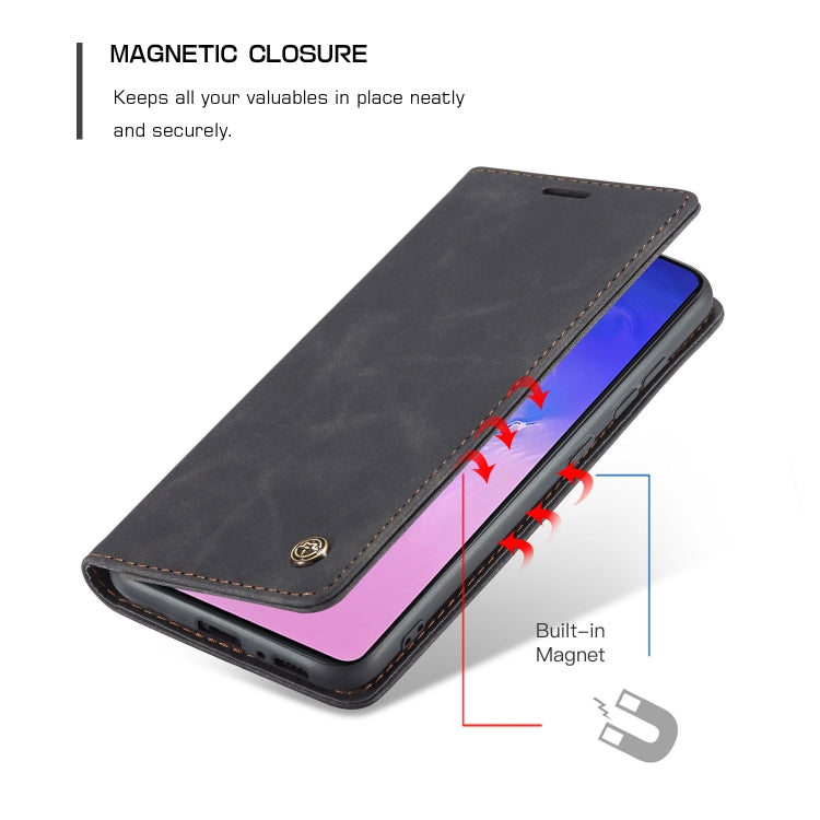 For Galaxy A91 / S10 Lite CaseMe Multifunctional Horizontal Flip Leather Case, with Card Slot & Holder & Wallet(Black) - Galaxy Phone Cases by CaseMe | Online Shopping South Africa | PMC Jewellery | Buy Now Pay Later Mobicred