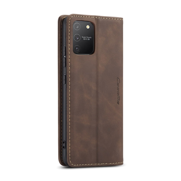 For Galaxy A91 / S10 Lite CaseMe Multifunctional Horizontal Flip Leather Case, with Card Slot & Holder & Wallet(Coffee) - Galaxy Phone Cases by CaseMe | Online Shopping South Africa | PMC Jewellery | Buy Now Pay Later Mobicred