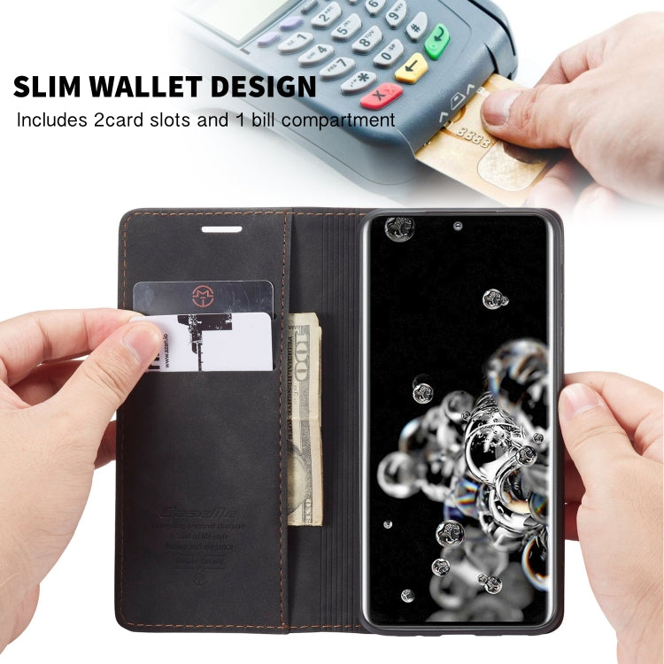 For Galaxy S20 CaseMe Multifunctional Horizontal Flip Leather Case, with Card Slot & Holder & Wallet(Black) - free shipping - PMC Jewellery - Order now!