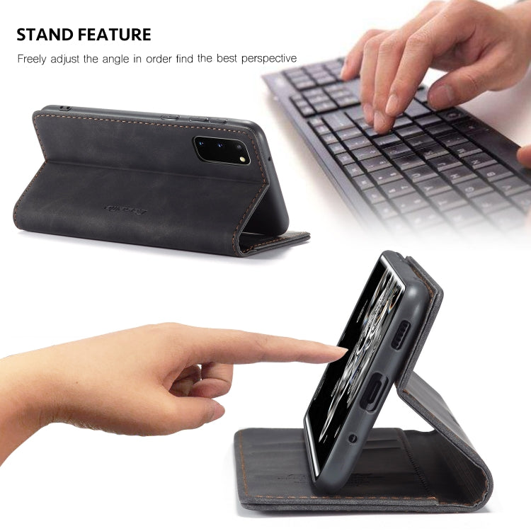 For Galaxy S20 CaseMe Multifunctional Horizontal Flip Leather Case, with Card Slot & Holder & Wallet(Black) - free shipping - PMC Jewellery - Order now!