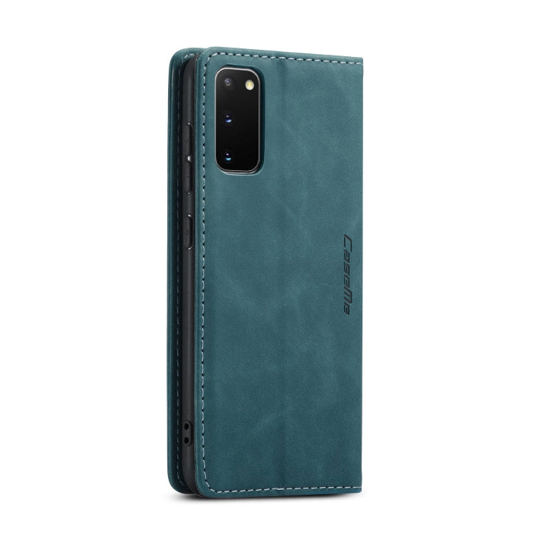 For Galaxy S20 CaseMe Multifunctional Horizontal Flip Leather Case, with Card Slot & Holder & Wallet(Blue) - free shipping - PMC Jewellery - Order now!