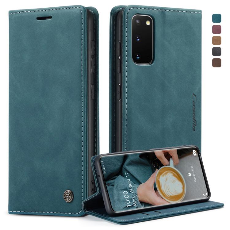 For Galaxy S20 CaseMe Multifunctional Horizontal Flip Leather Case, with Card Slot & Holder & Wallet(Blue) - free shipping - PMC Jewellery - Order now!