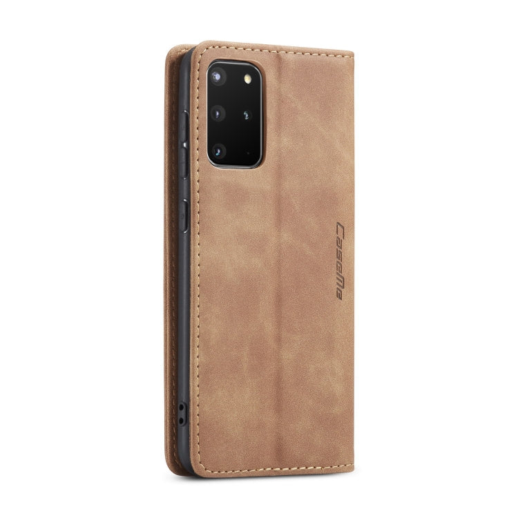 For Galaxy S20 Plus CaseMe Multifunctional Horizontal Flip Leather Case, with Card Slot & Holder & Wallet(Brown) - Galaxy Phone Cases by CaseMe | Online Shopping South Africa | PMC Jewellery | Buy Now Pay Later Mobicred