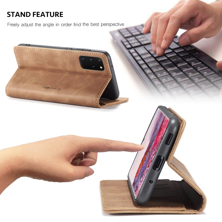 For Galaxy S20 Plus CaseMe Multifunctional Horizontal Flip Leather Case, with Card Slot & Holder & Wallet(Brown) - Galaxy Phone Cases by CaseMe | Online Shopping South Africa | PMC Jewellery | Buy Now Pay Later Mobicred