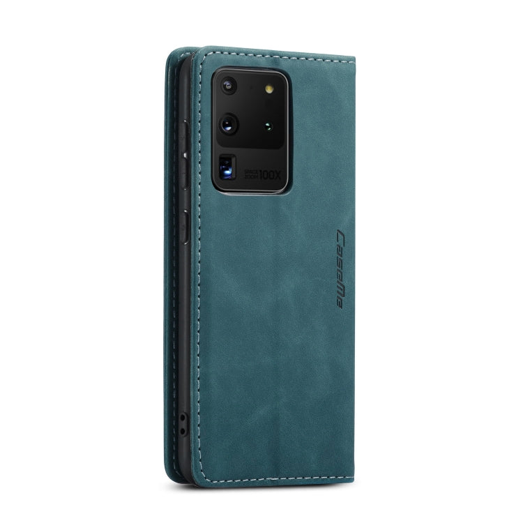 For Galaxy S20 Ultra CaseMe Multifunctional Horizontal Flip Leather Case, with Card Slot & Holder & Wallet(Blue) - Galaxy Phone Cases by CaseMe | Online Shopping South Africa | PMC Jewellery | Buy Now Pay Later Mobicred