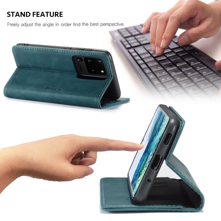 For Galaxy S20 Ultra CaseMe Multifunctional Horizontal Flip Leather Case, with Card Slot & Holder & Wallet(Blue) - Galaxy Phone Cases by CaseMe | Online Shopping South Africa | PMC Jewellery | Buy Now Pay Later Mobicred