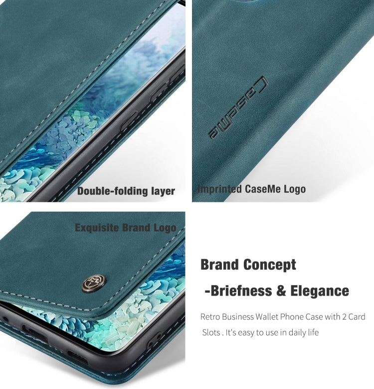 For Galaxy S20 Ultra CaseMe Multifunctional Horizontal Flip Leather Case, with Card Slot & Holder & Wallet(Blue) - Galaxy Phone Cases by CaseMe | Online Shopping South Africa | PMC Jewellery | Buy Now Pay Later Mobicred