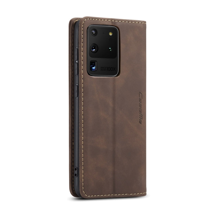 For Galaxy S20 Ultra CaseMe Multifunctional Horizontal Flip Leather Case, with Card Slot & Holder & Wallet(Coffee) - Galaxy Phone Cases by CaseMe | Online Shopping South Africa | PMC Jewellery | Buy Now Pay Later Mobicred