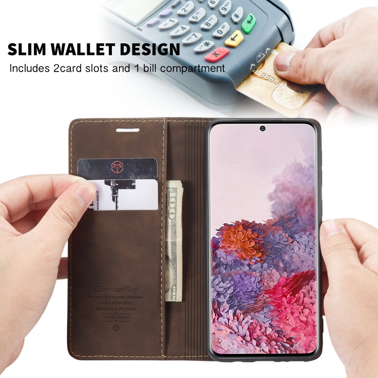 For Galaxy S20 Ultra CaseMe Multifunctional Horizontal Flip Leather Case, with Card Slot & Holder & Wallet(Coffee) - Galaxy Phone Cases by CaseMe | Online Shopping South Africa | PMC Jewellery | Buy Now Pay Later Mobicred