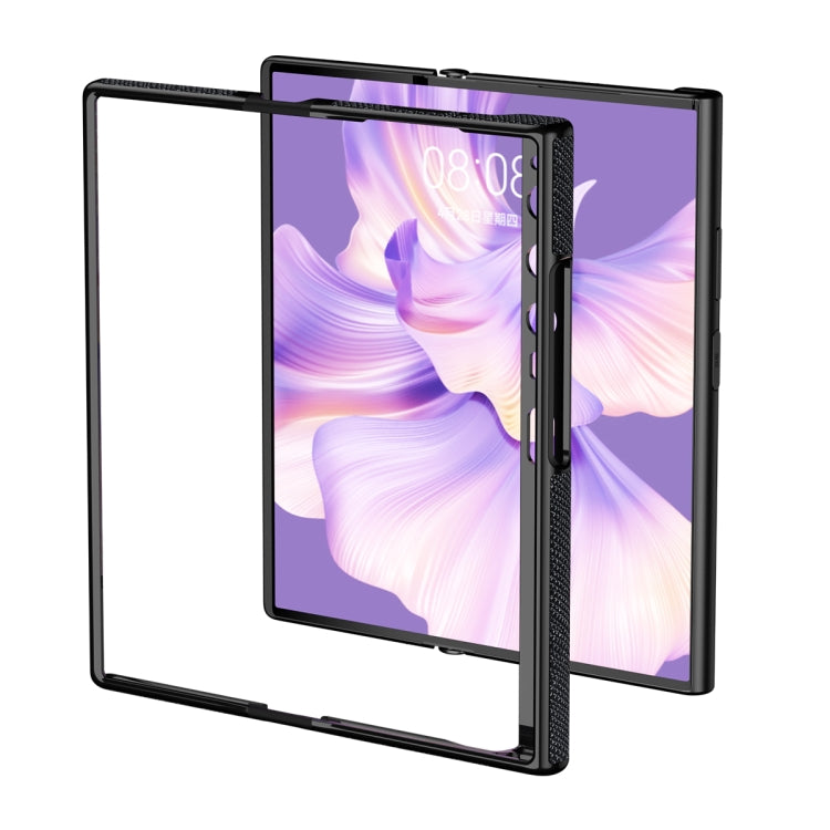 For Huawei Mate Xs 2 Ultra-thin Frame Paste Leather Shockproof Phone Case(White) - Huawei Cases by PMC TechLife | Online Shopping South Africa | PMC TechLife | Buy Now Pay Later Mobicred