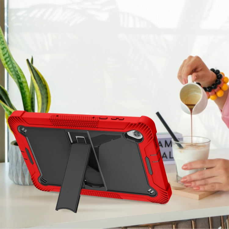 For Lenovo Tab M10 HD Silicone + PC Holder Shockproof Tablet Case(Red+Black) - Lenovo by PMC TechLife | Online Shopping South Africa | PMC TechLife | Buy Now Pay Later Mobicred