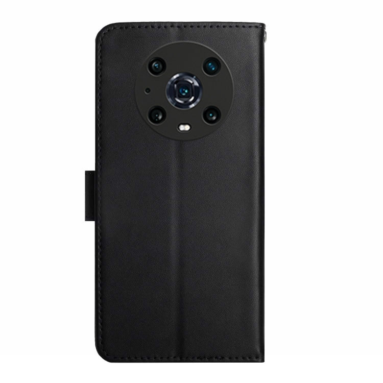 For Honor Magic4 Pro Genuine Leather Fingerprint-proof Horizontal Flip Phone Case(Black) - Honor Cases by PMC TechLife | Online Shopping South Africa | PMC TechLife | Buy Now Pay Later Mobicred