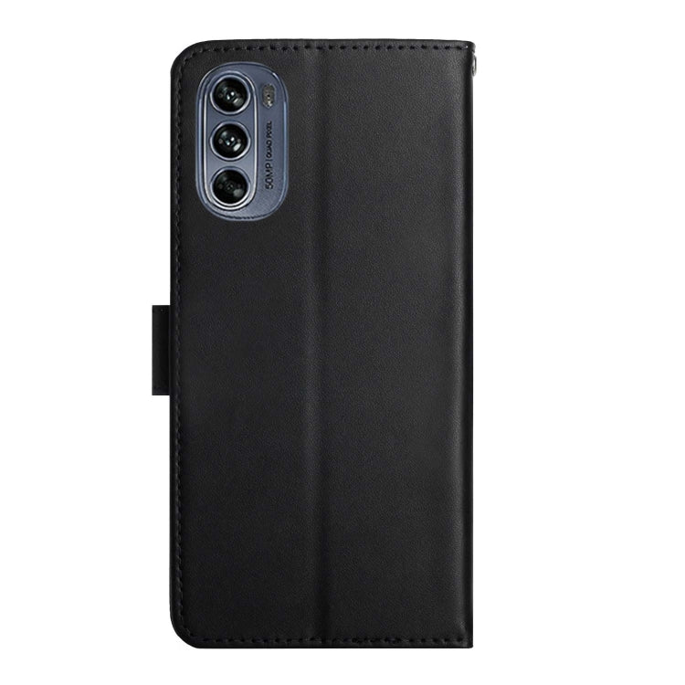 For Motorola Moto G62 5G Genuine Leather Fingerprint-proof Horizontal Flip Phone Case(Black) - Motorola Cases by PMC TechLife | Online Shopping South Africa | PMC TechLife | Buy Now Pay Later Mobicred