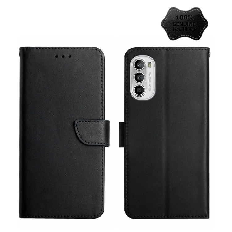 For Motorola Moto G71S Genuine Leather Fingerprint-proof Horizontal Flip Phone Case(Black) - free shipping - PMC TechLife - Order now!