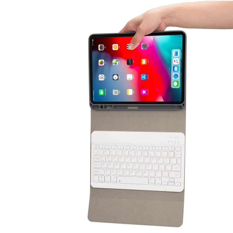 RK11 Cloth Texture Detachable Magnetic Bluetooth Keyboard Horizontal Flip Leather Tablet Case for iPad Pro 11 2020 / 2018 with Holder & Pen Slot(Black) - For iPad Pro by PMC TechLife | Online Shopping South Africa | PMC TechLife | Buy Now Pay Later Mobicred