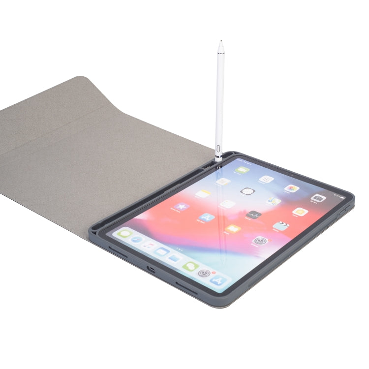 RK11 Cloth Texture Detachable Magnetic Bluetooth Keyboard Horizontal Flip Leather Tablet Case for iPad Pro 11 2020 / 2018 with Holder & Pen Slot(Blue) - For iPad Pro by PMC TechLife | Online Shopping South Africa | PMC TechLife
