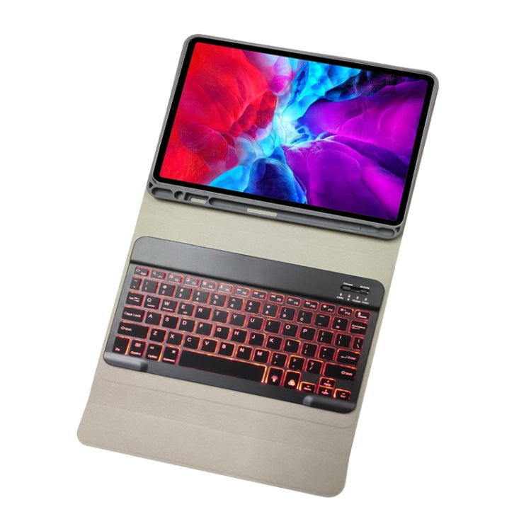 RK11D Backlight Cloth Texture Detachable Magnetic Bluetooth Keyboard Horizontal Flip Leather Tablet Case for iPad Pro 11 2020 / 2018 with Holder & Pen Slot(Rose Gold) - For iPad Pro by PMC TechLife | Online Shopping South Africa | PMC TechLife | Buy Now Pay Later Mobicred