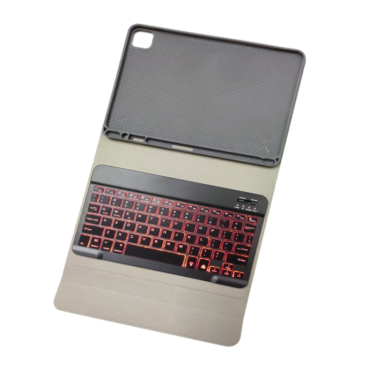 RK11D Backlight Cloth Texture Detachable Magnetic Bluetooth Keyboard Horizontal Flip Leather Tablet Case for iPad Pro 11 2020 / 2018 with Holder & Pen Slot(Red) - free shipping - PMC TechLife - Order now!