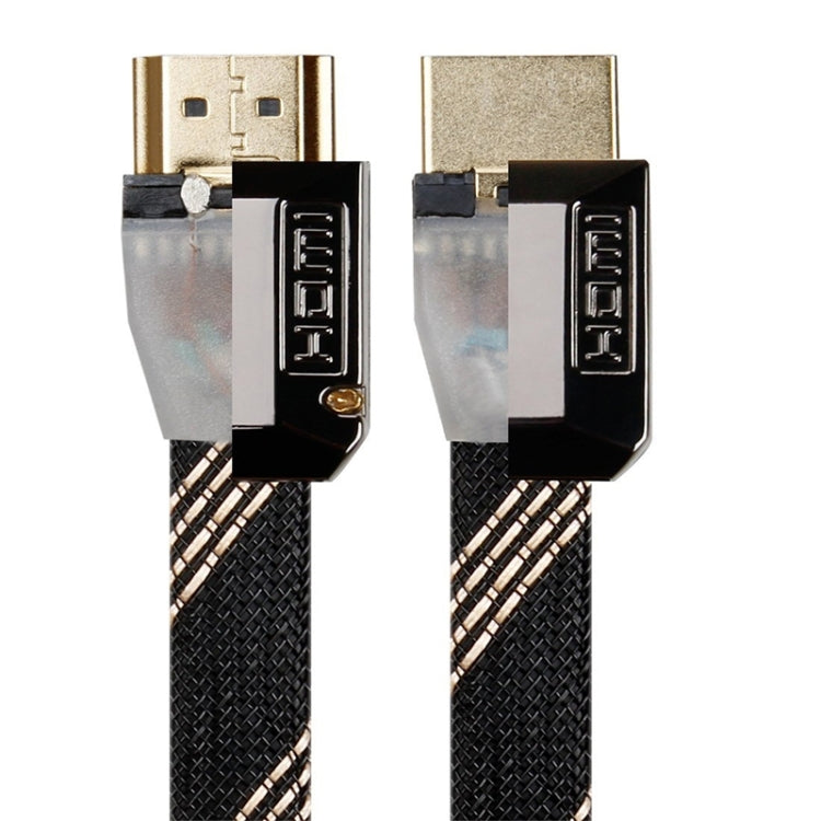 For HDMI 3m 2.0 Version  HD Cable 19 + 1 Standard Oxygen-Free Copper Metal Sshell 4K TV Flat Cable(Gun Black + Nylon Mesh) - free shipping - PMC TechLife - Order now!