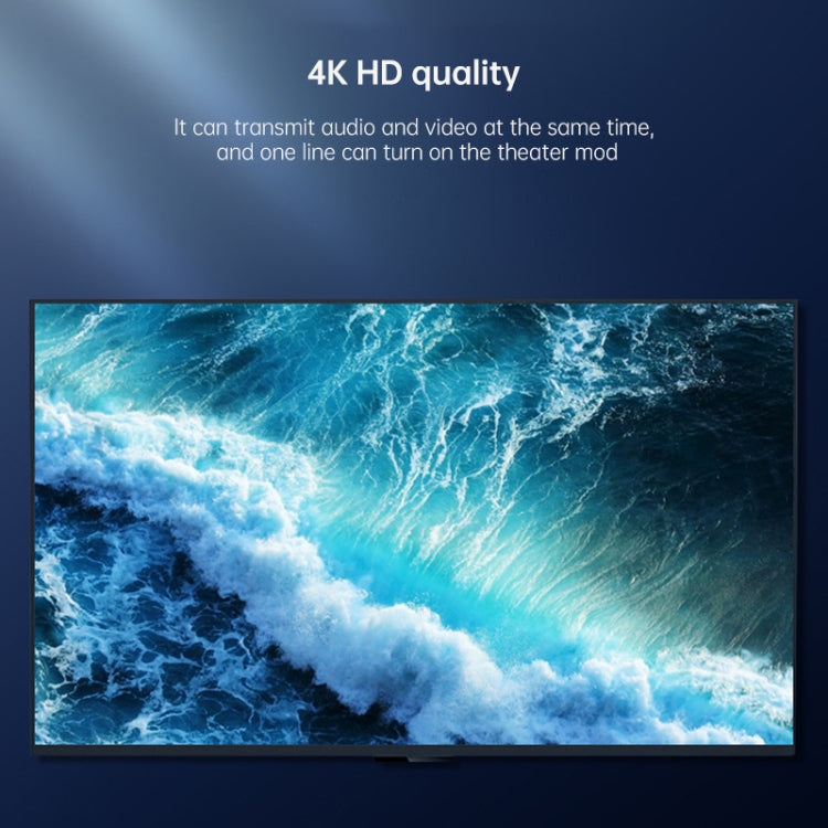 For HDMI 3m 2.0 Version  HD Cable 19 + 1 Standard Oxygen-Free Copper Metal Sshell 4K TV Flat Cable(Gun Black + Nylon Mesh) - free shipping - PMC TechLife - Order now!