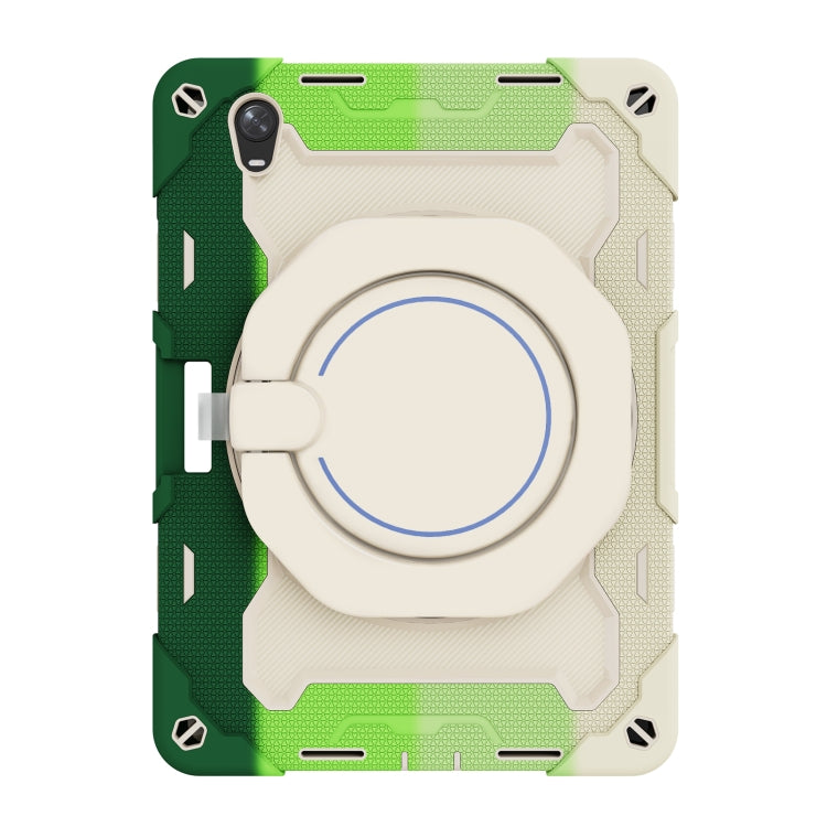 For OPPO Pad Armor Contrast Color Silicone + PC Tablet Case(Colorful Green) - OPPO by PMC TechLife | Online Shopping South Africa | PMC TechLife | Buy Now Pay Later Mobicred