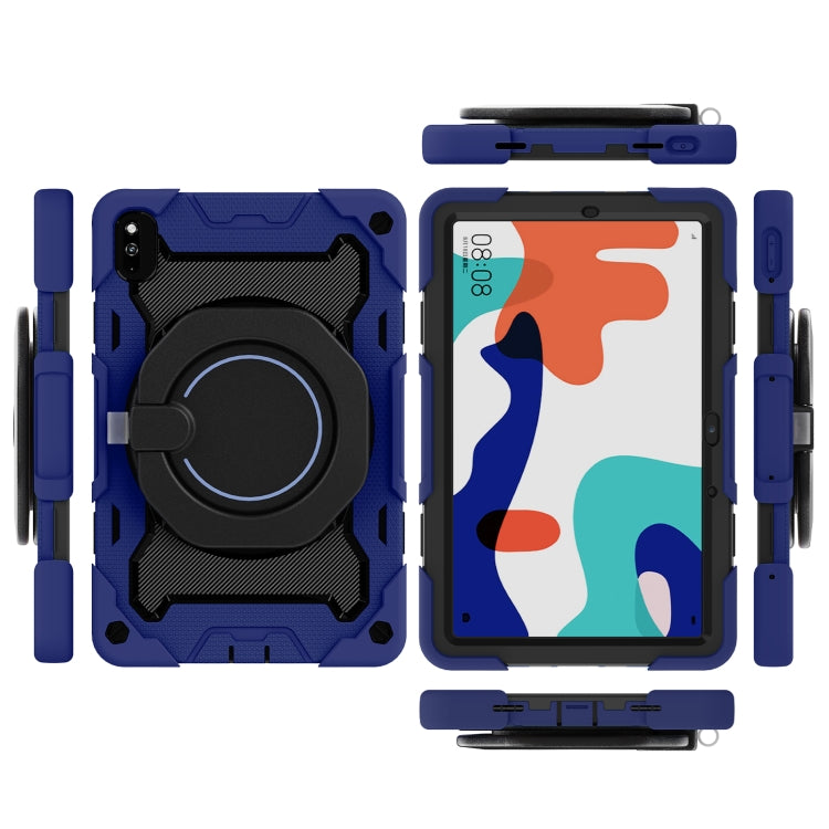 For Huawei MatePad 10.4 Armor Contrast Color Silicone + PC Tablet Case(Navy Blue) - Huawei by PMC TechLife | Online Shopping South Africa | PMC TechLife | Buy Now Pay Later Mobicred